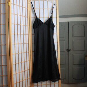 Pink Petals Lace Accent Sheer Nightgown